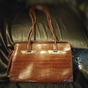 Very Nice Brown Pleather Purse